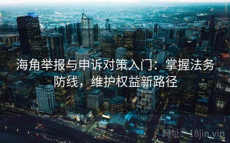 海角举报与申诉对策入门：掌握法务防线，维护权益新路径