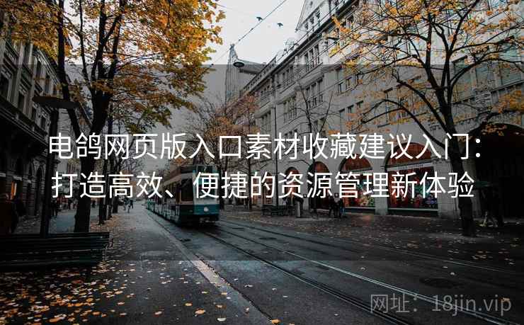 电鸽网页版入口素材收藏建议入门：打造高效、便捷的资源管理新体验