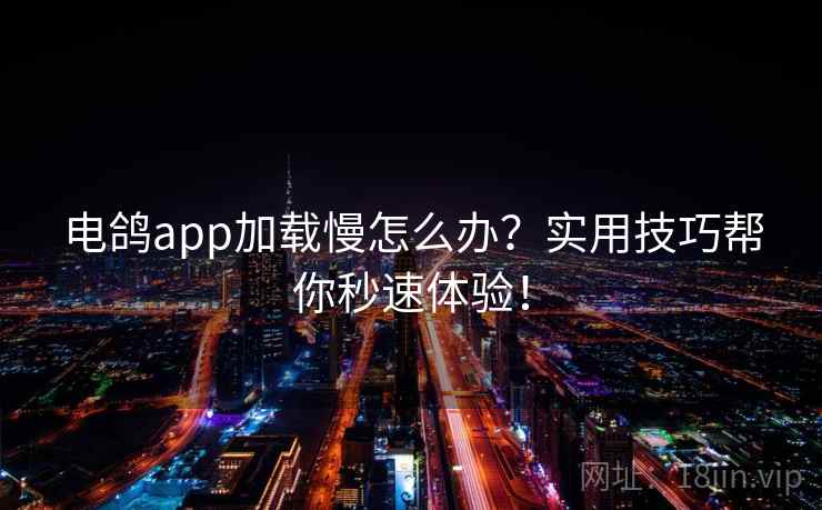 电鸽app加载慢怎么办？实用技巧帮你秒速体验！