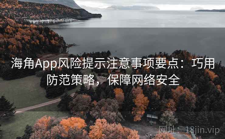 海角App风险提示注意事项要点：巧用防范策略，保障网络安全